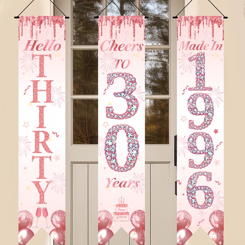 Party Banner Gold - Ensemble de 3 bannières de porte