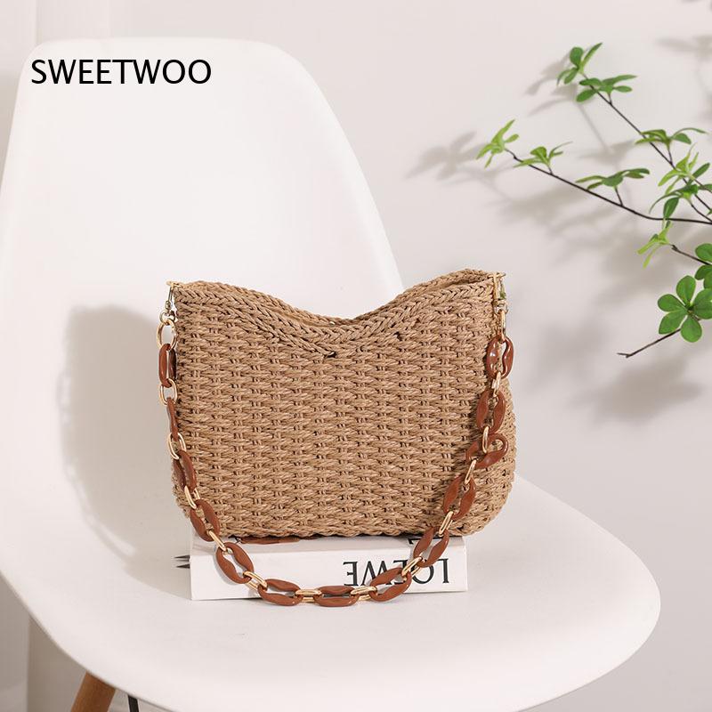 Sac à bandoulière en paille tr - Paper Straw Color avis et prix