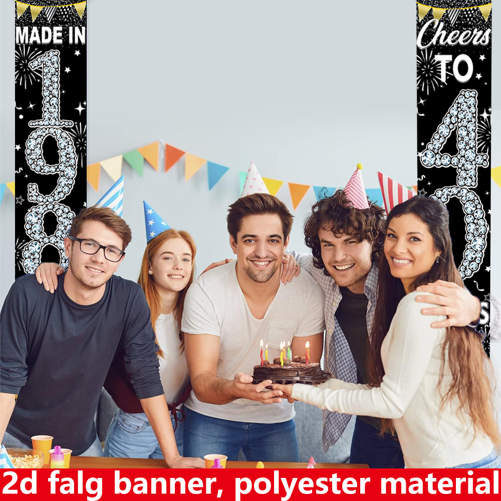 2 bannières plates 2D pour 40e - Party Banner Gold avis et prix