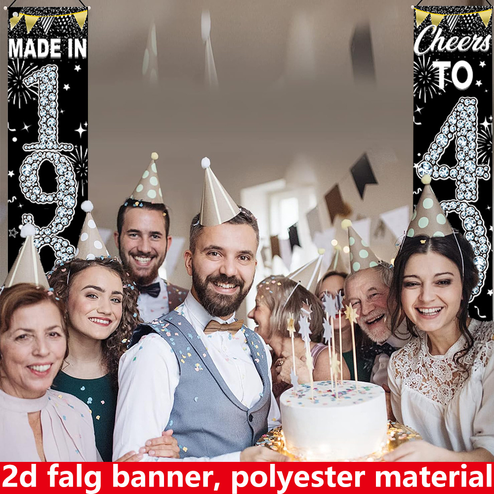 2 bannières plates 2D pour 40e - Party Banner Gold avis et prix