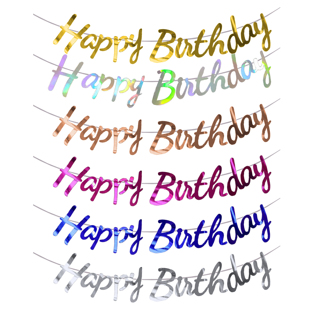 Joyeux anniversaire bannière o - Party Banner Gold avis et prix