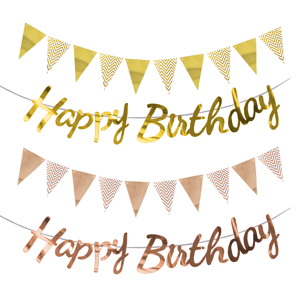 Joyeux anniversaire bannière o - Party Banner Gold avis et prix