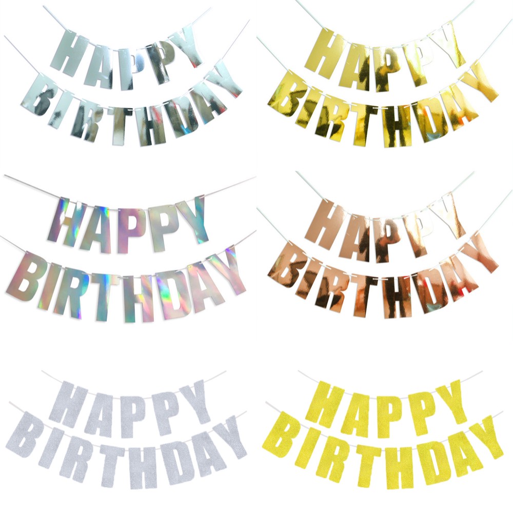 Joyeux anniversaire bannière o - Party Banner Gold avis et prix