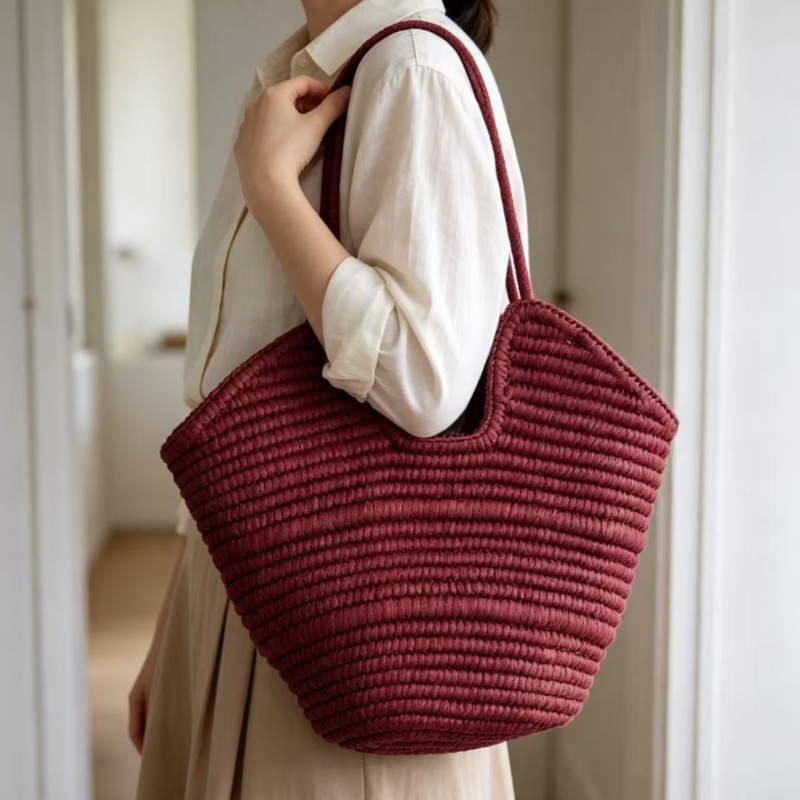 Sac fourre-tout tressé en pail - Paper Straw Color avis et prix
