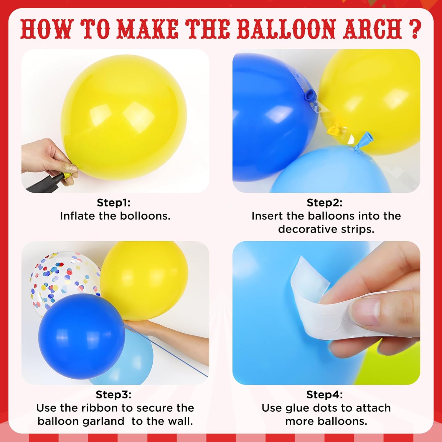 Kit d'arche de ballons arc-en- - Balloon Arch Kit avis et prix