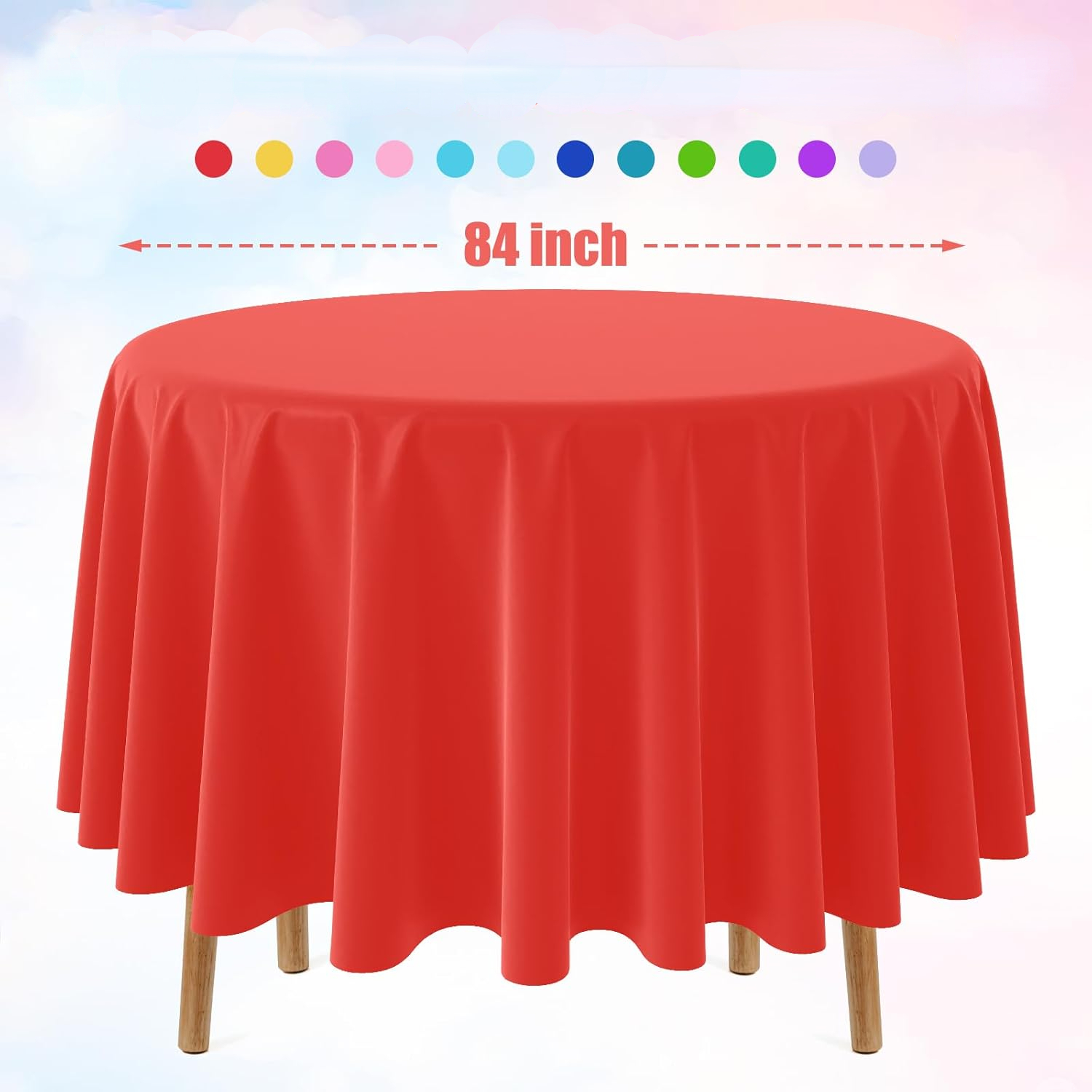 Nappe ronde jetable de couleur - Table Cloth Disposable avis et prix